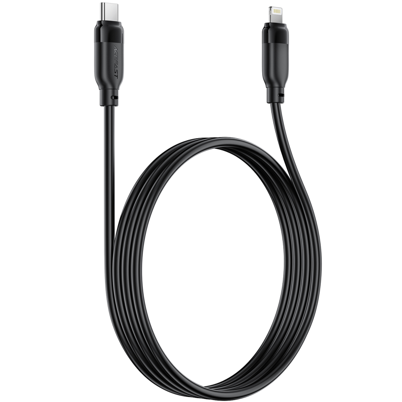 Дата кабель Acefast C16-05 Type-C to Lightning 30W (2m), Black 2, купить оптом с доставкой
