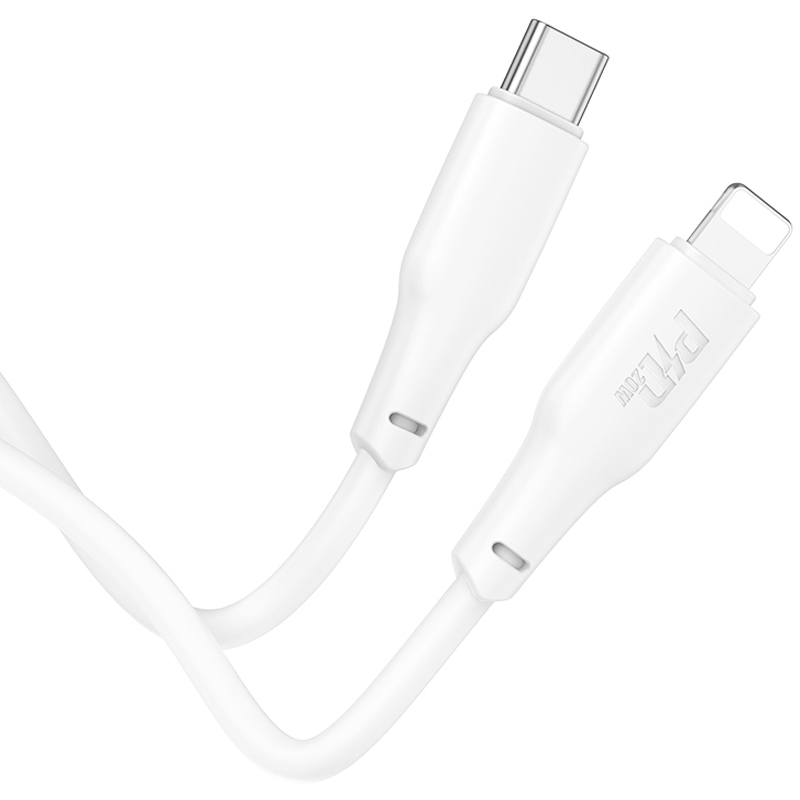 Дата кабель Hoco X93 Force Type-C to Lightning 20W (2m), White 4, купить оптом с доставкой