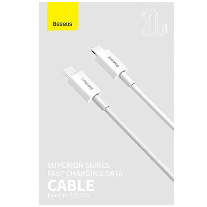 Дата кабель Baseus Superior Series Fast Charging Type-C to Lightning PD 20W (1m) (CATLYS-A) на малюнкі №3