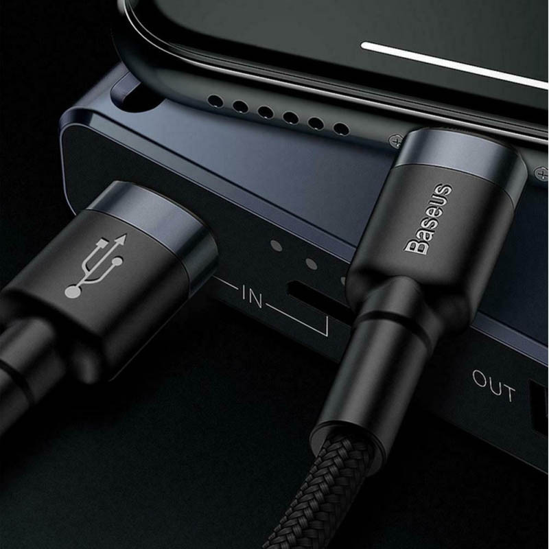 Дата кабель Baseus Cafule Type-C to Lightning PD 18W (1m) (CATLKLF) на малюнкі №3