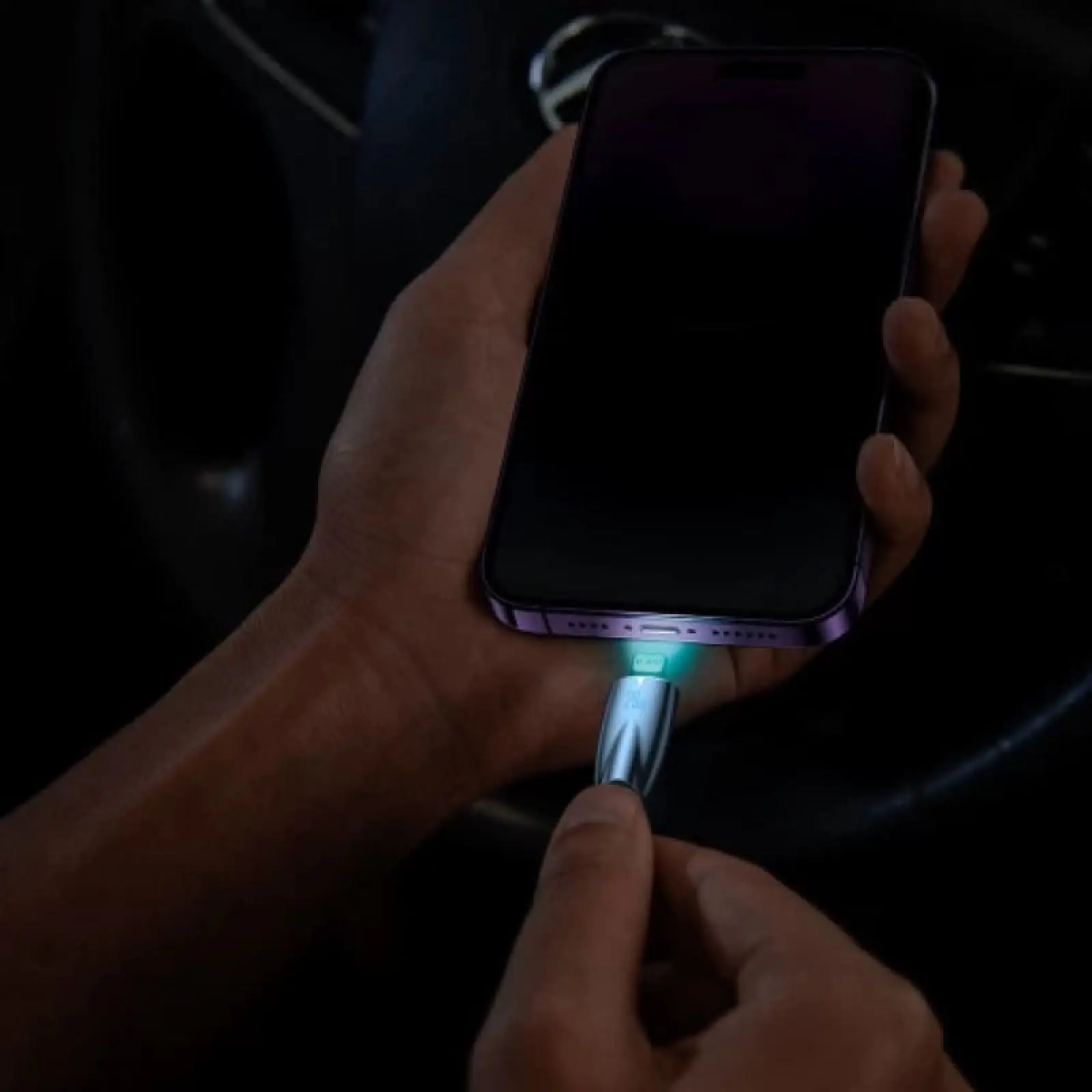 Дата кабель Baseus Glimmer Series Fast Charging Data Cable Type-C to Lightning 20W 1m (CADH000001), Black 6, купить оптом с доставкой