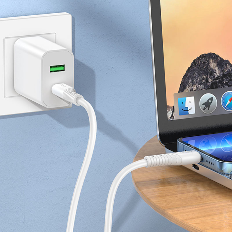 Дата кабель Hoco X97 Crystal color Type-C to Lightning 20W (1m) дивитися фото №4