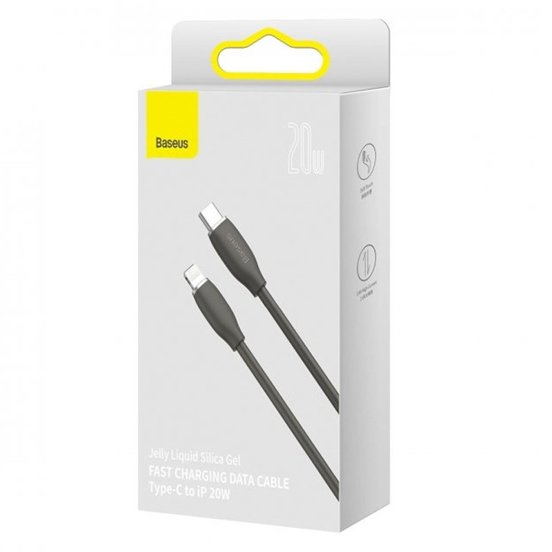 Дата кабель Baseus Jelly Liquid Silica Gel Type-C to Lightning 20W (1.2m) (CAGD02000) дивитися фото №3