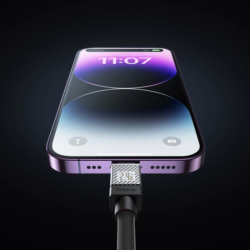 Дата кабель Baseus CoolPlay Series Type-C to Lightning 20W (1m) (CAKW00000) Зображення №4 Дата кабель Baseus CoolPlay Series Type-C to Lightning 20W (1m) (CAKW00000) дивитися фото №4