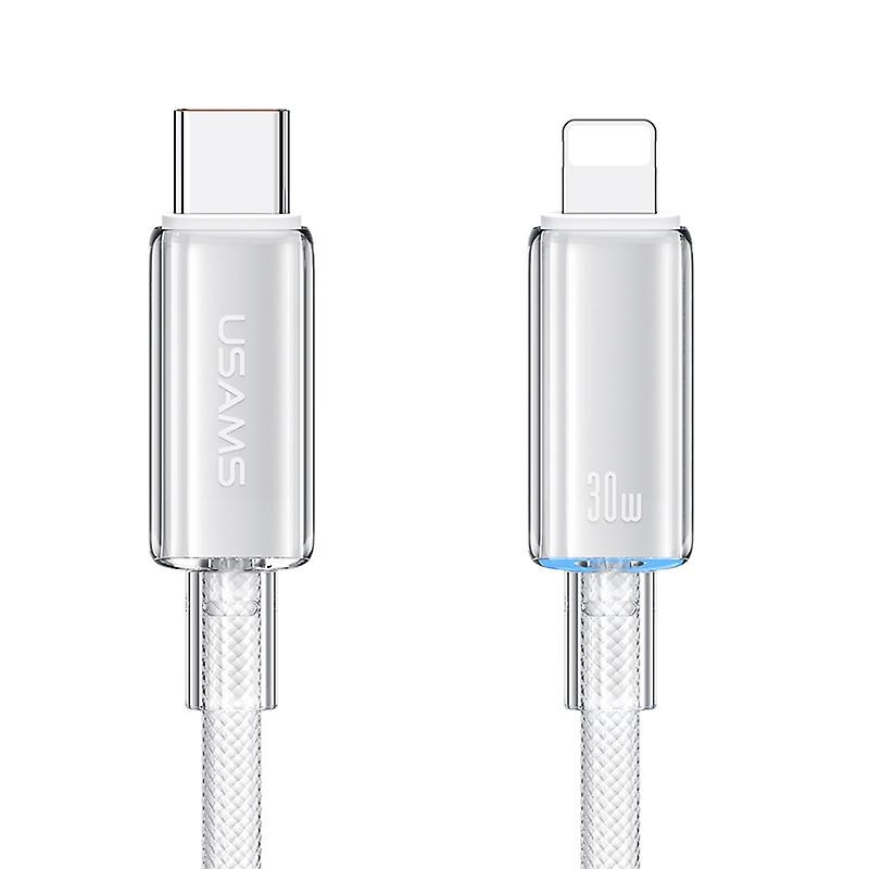 Дата кабель USAMS US-SJ659 Type-C to Lightning PD Cloud Series (1.2m) дивитися фото №1