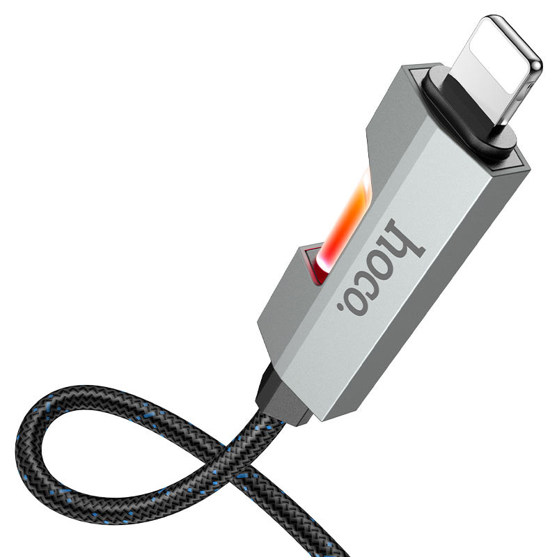 Дата кабель Hoco U123 Regent colorful 27W Type-C to Lightning (1.2m) Зображення №3 Дата кабель Hoco U123 Regent colorful 27W Type-C to Lightning (1.2m) дивитися фото №3