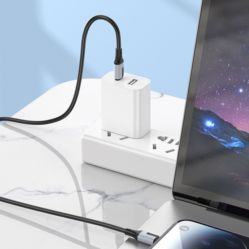 Дата кабель Borofone BX101 Creator 27W Type-C to Lightning (1m) на малюнкі №5