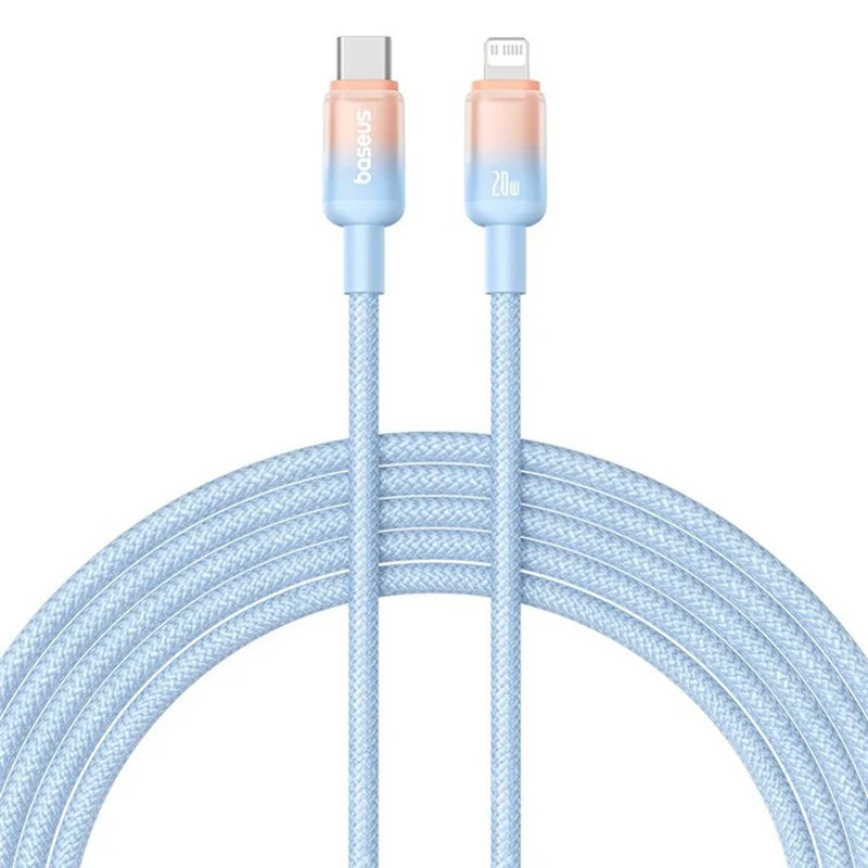 Дата кабель Baseus Discolor Series Fast Charging Type-C to Lightning 20W (2m) (P10374901) на малюнкі №1