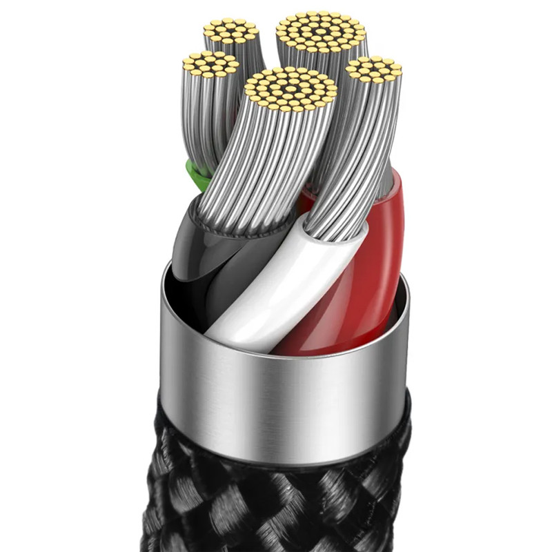 Дата кабель Baseus Explorer Auto Power-Off Fast Charging Type-C to Lightning 20W (1m) (CATS000001) на малюнкі №5