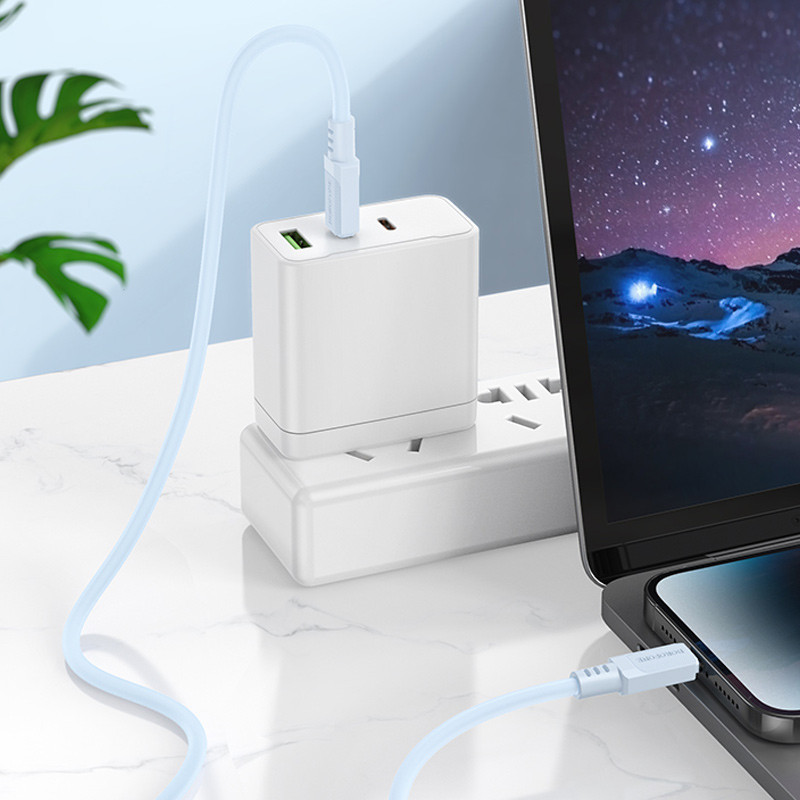 Дата кабель Borofone BX115 Lotto Type-C to Lightning 27W (1m) на малюнкі №5