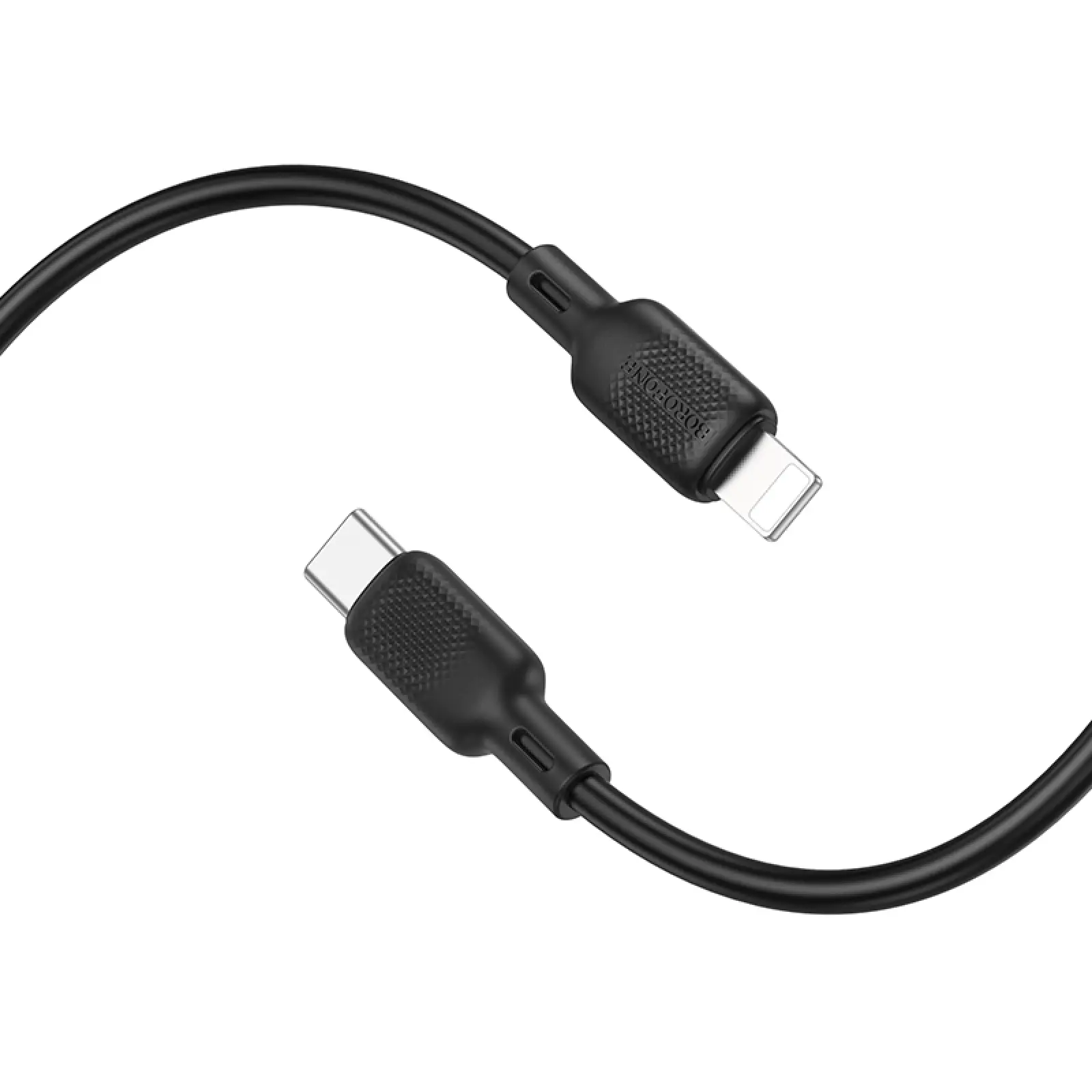 Дата кабель Borofone BX113 Lenny Type-C to Lightning 27W (3m), Black 2, купить оптом с доставкой