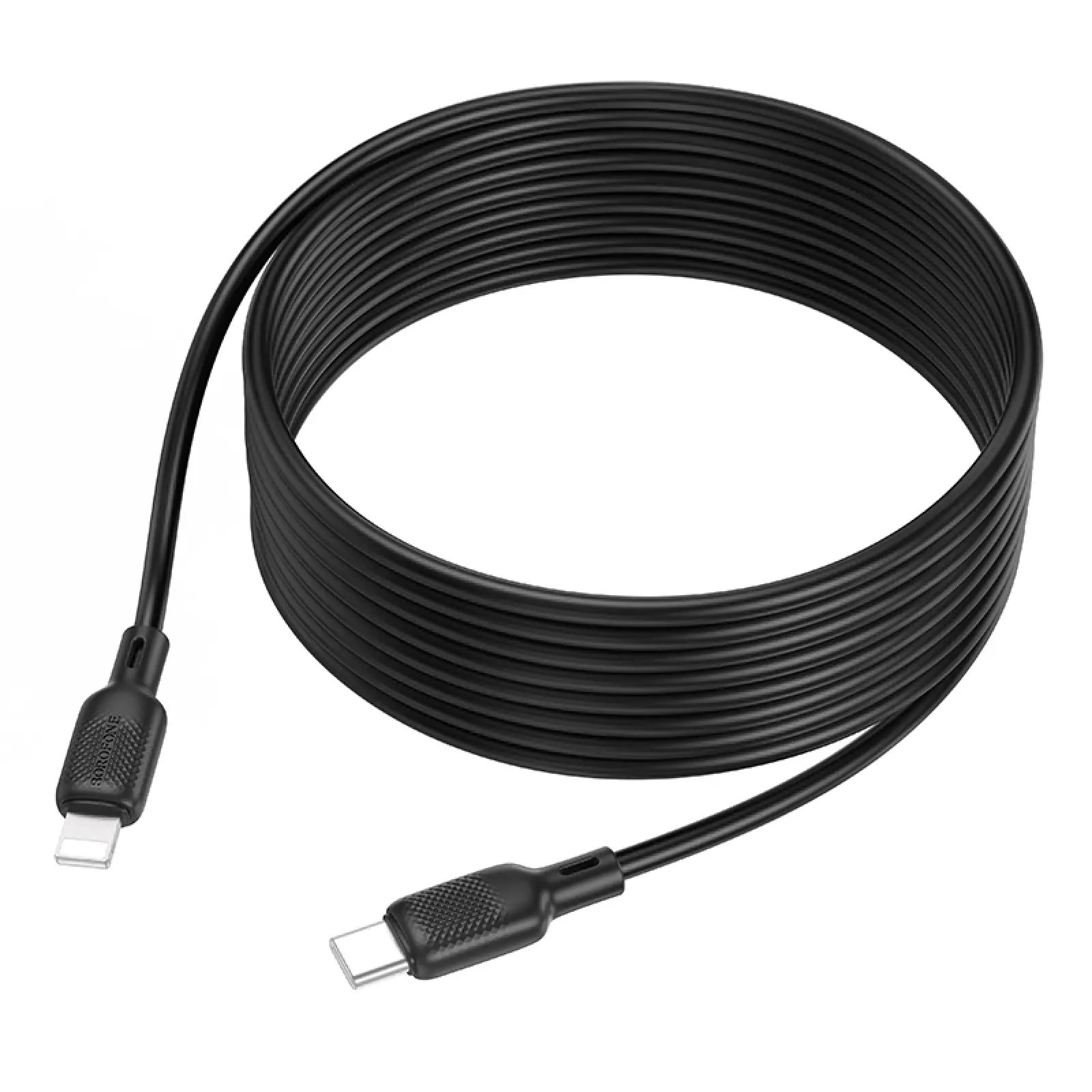 Дата кабель Borofone BX113 Lenny Type-C to Lightning 27W (3m), Black 5, купить оптом с доставкой