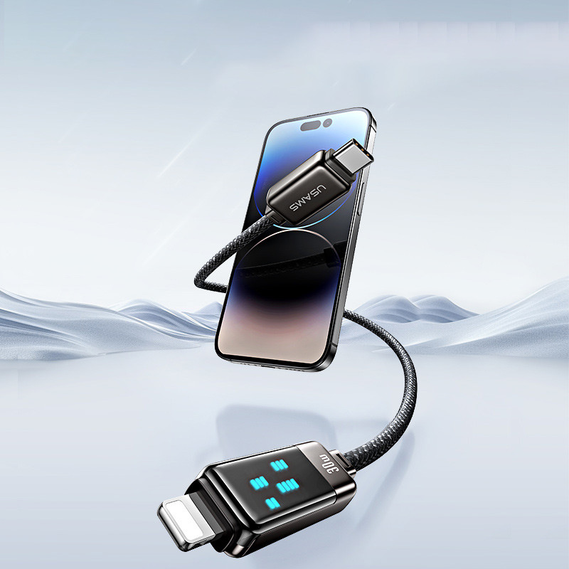 Дата кабель Usams US-SJ743 Meteor Ser. Type-C to Lightning 30W (1.2m) на малюнкі №2