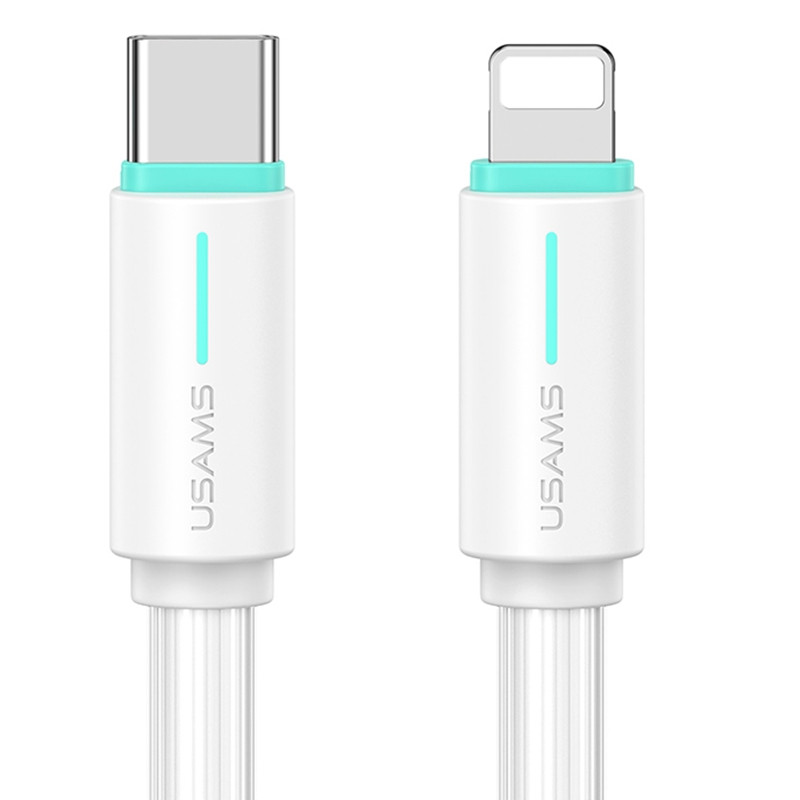 Дата кабель Usams US-SJ735 Bicolor Charging YR Ser. Type-C to Lightning 30W (1m) на малюнкі №1