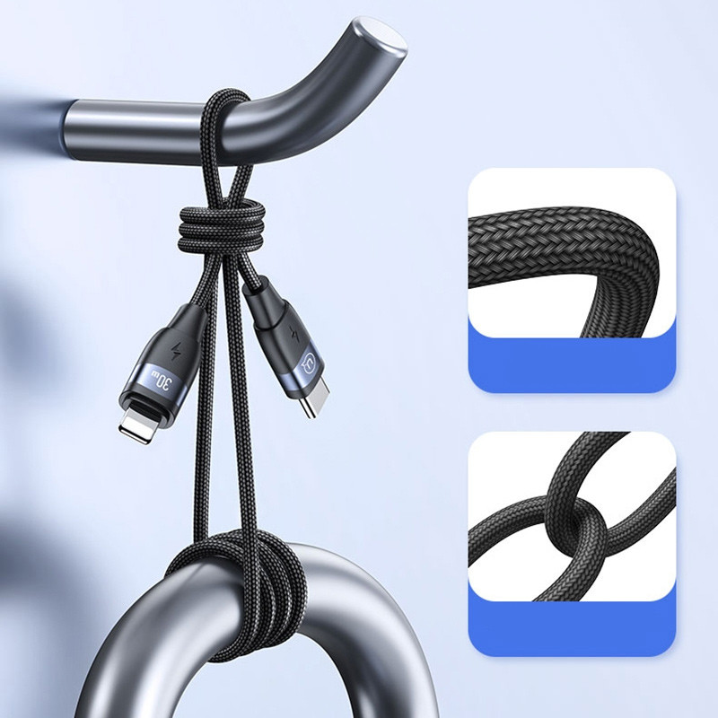 Дата кабель Usams US-SJ635 U85 Type-C to Lightning 30W (2m) на малюнкі №3