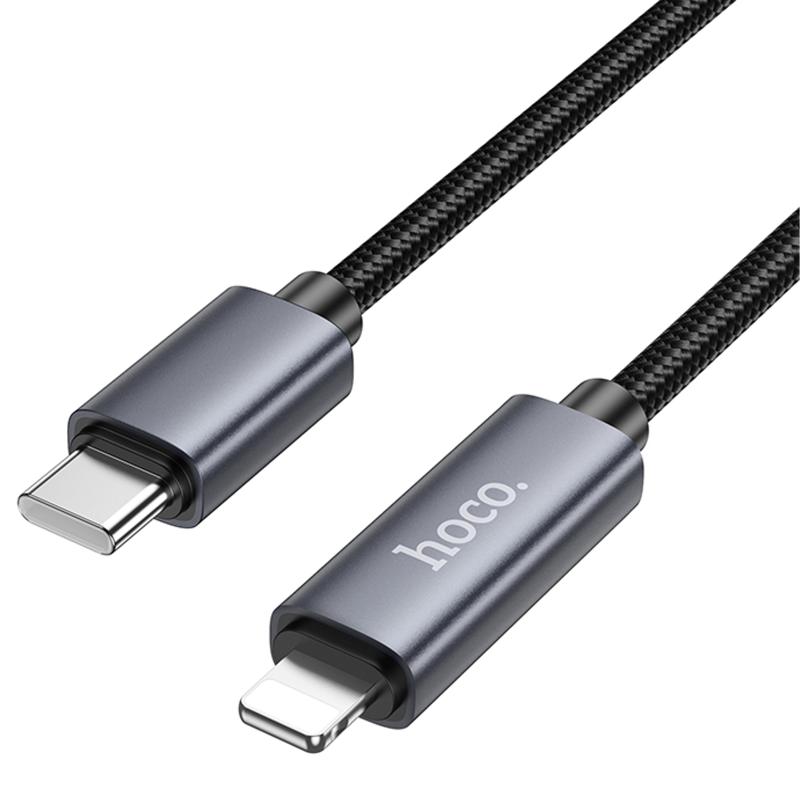 Дата кабель Hoco X112 Favor with display Type-C to Lightning 27W (1m) на малюнкі №4