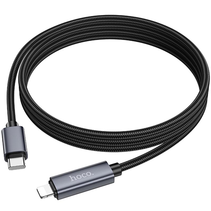 Дата кабель Hoco X112 Favor with display Type-C to Lightning 27W (1m) на малюнкі №5