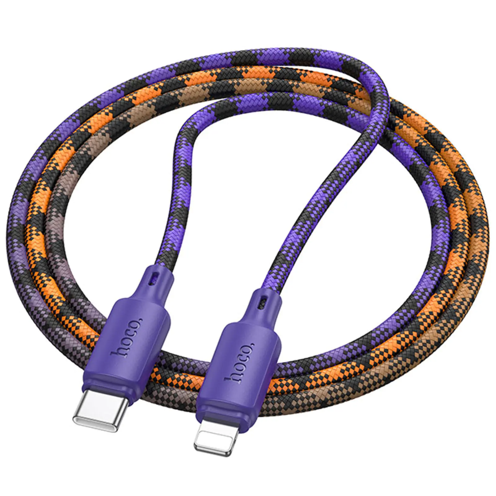 Дата кабель Hoco X116 Meridian Type-C to Lightning 27W (1m), Gradient Purple Mix 3, купити оптом з доставкою
