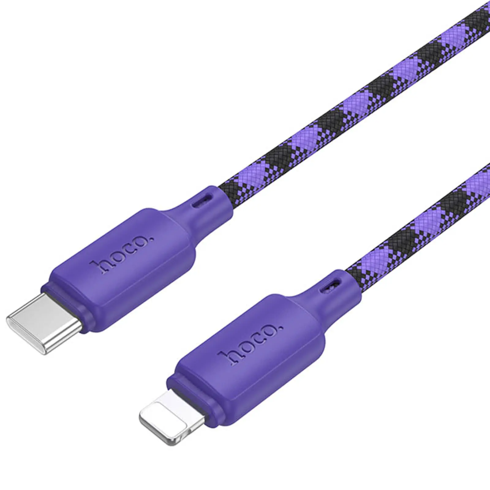 Дата кабель Hoco X116 Meridian Type-C to Lightning 27W (1m), Gradient Purple Mix 5, купити оптом з доставкою