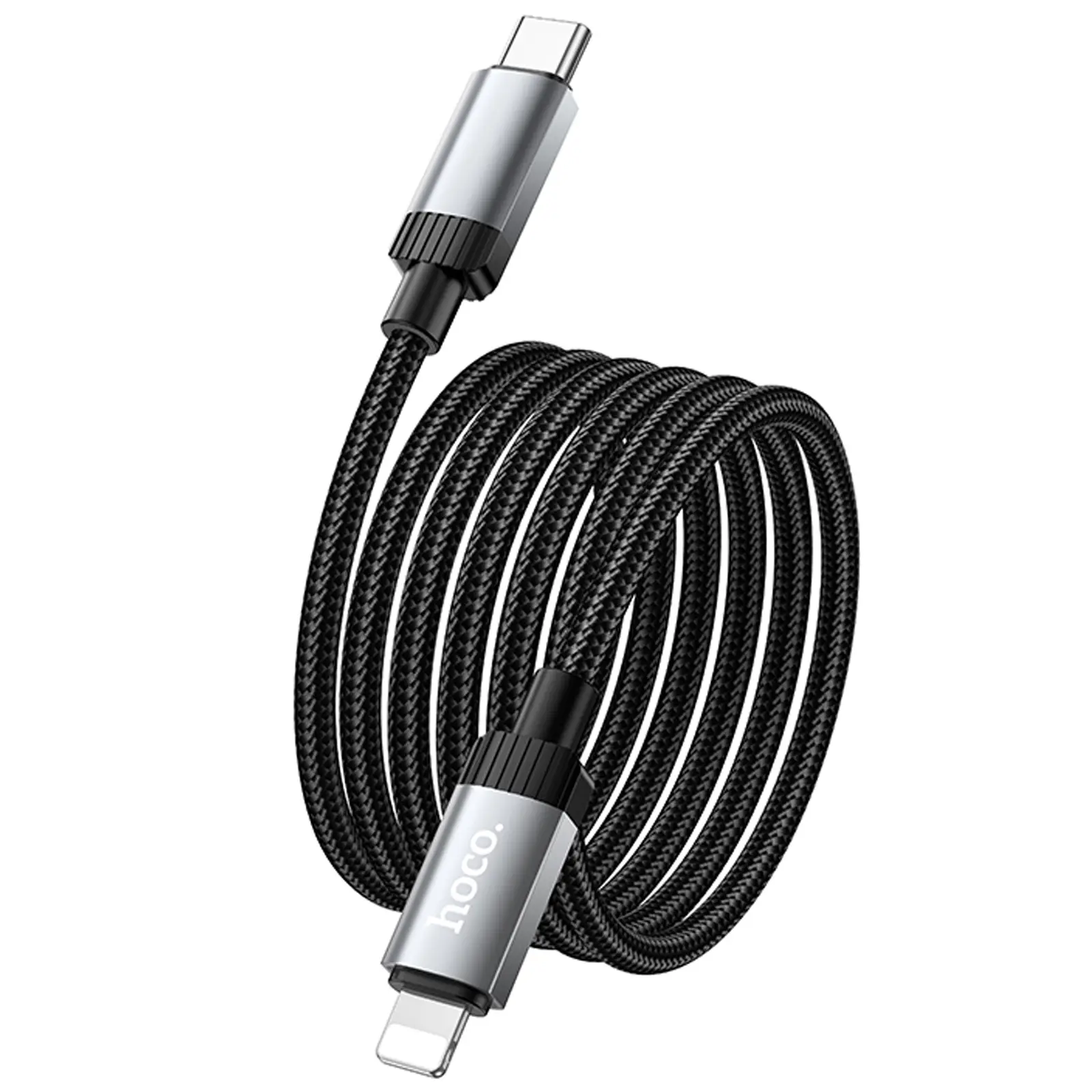 Дата кабель Hoco X117 Star Type-C to Lightning 27W (1m), Black 3, купити оптом з доставкою