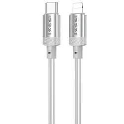 Дата кабель Borofone BX108 Start silicone Type-C to Lightning 27W (1m)