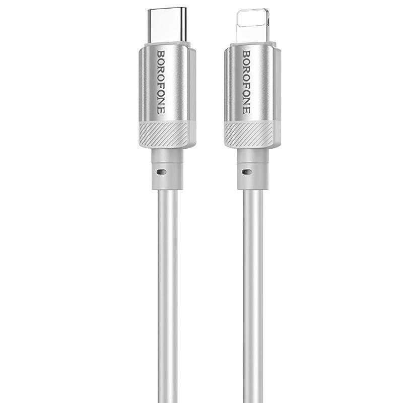 Дата кабель Borofone BX108 Start silicone Type-C to Lightning 27W (1m) на малюнкі №1
