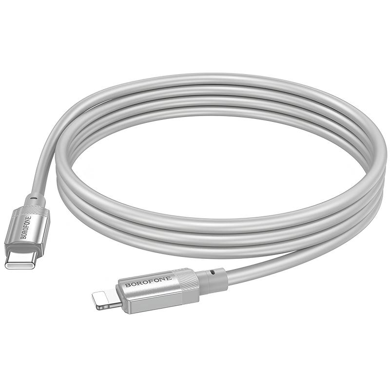 Дата кабель Borofone BX108 Start silicone Type-C to Lightning 27W (1m) на малюнкі №3