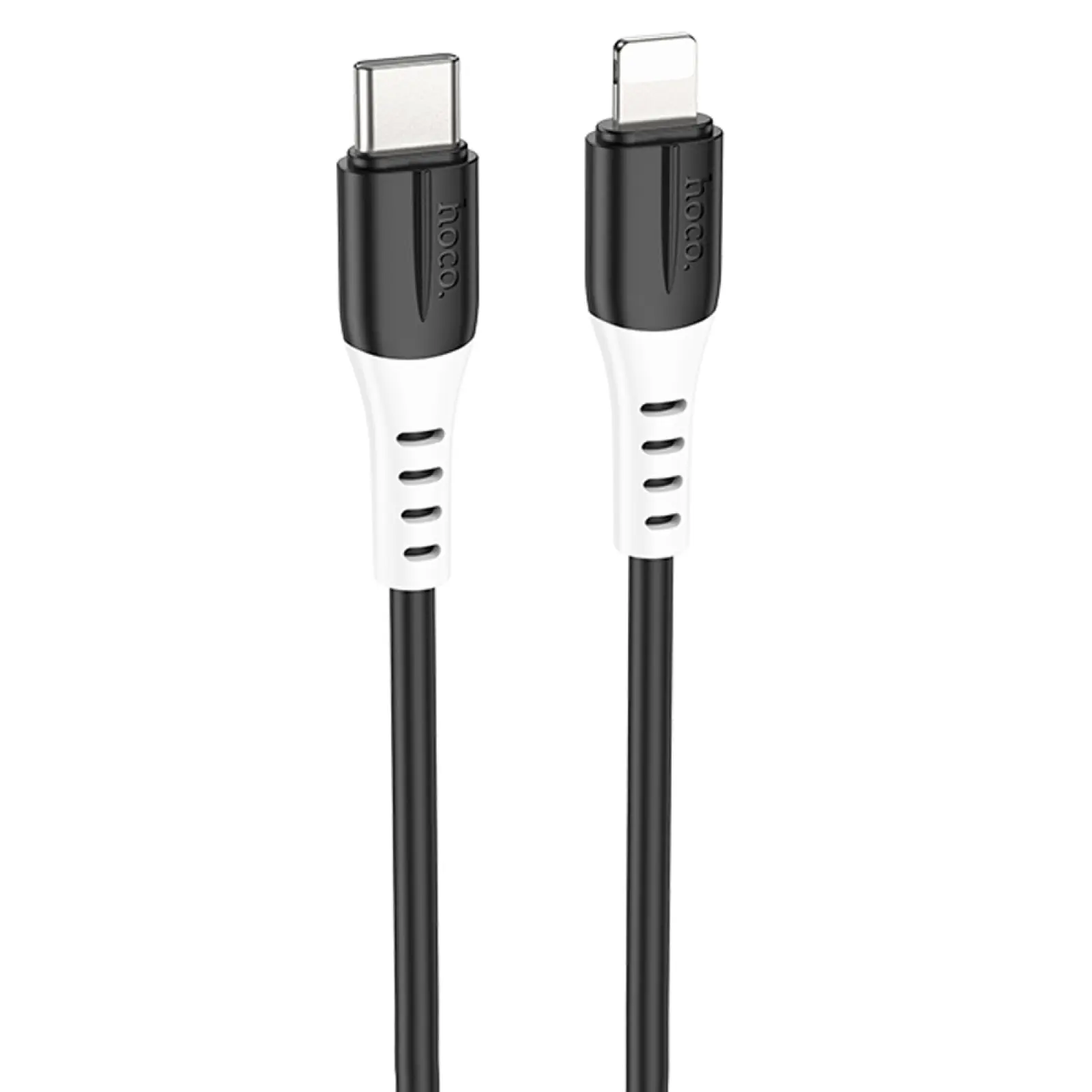 Дата кабель Hoco X82 Silicone Type-C to Lightning 20W (1m), Black, купить оптом с доставкой