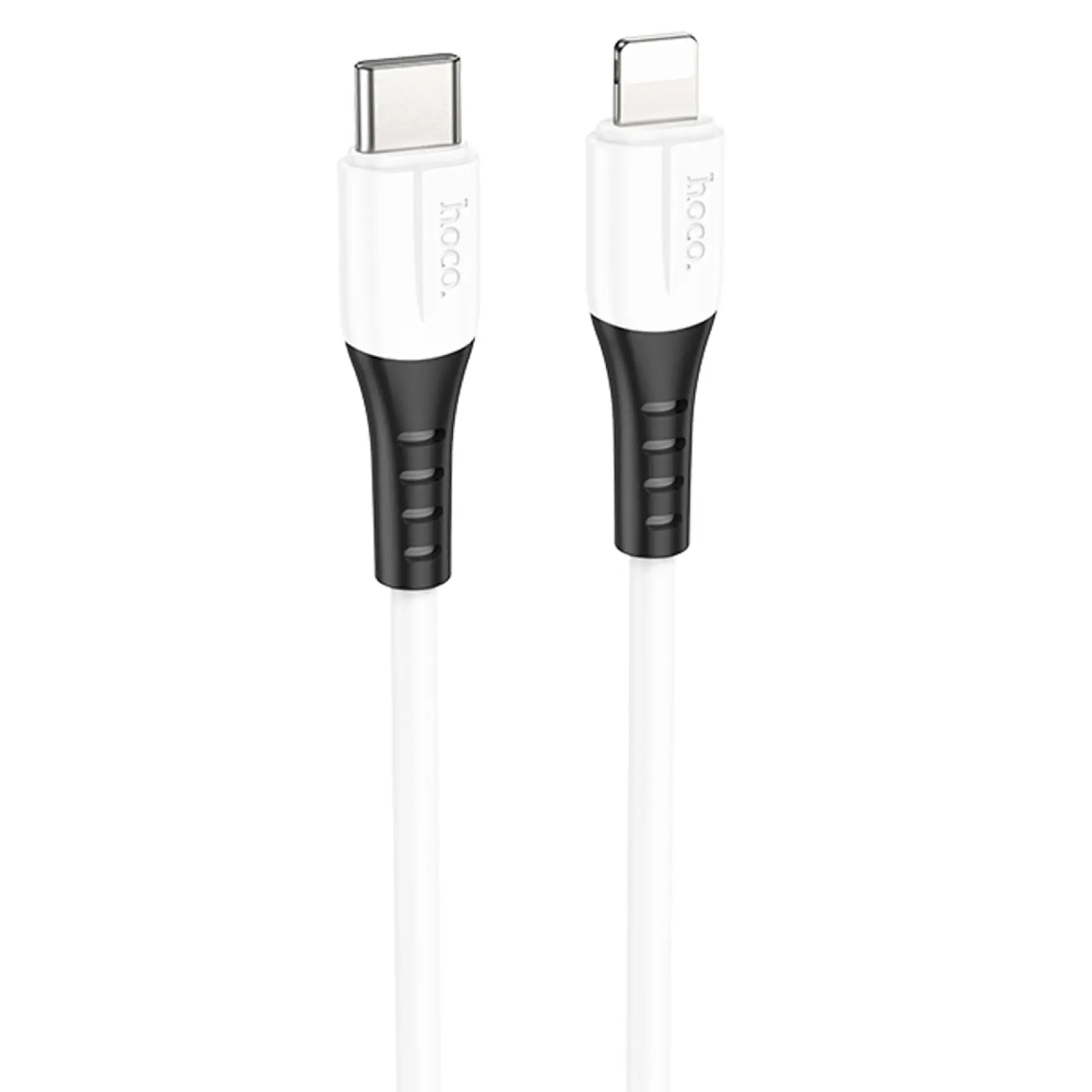 Дата кабель Hoco X82 Silicone Type-C to Lightning 20W (1m), White, купить оптом с доставкой