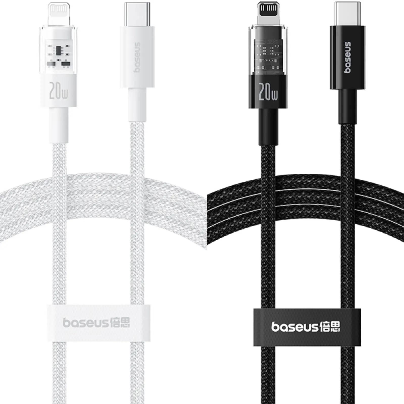 Дата кабель Baseus Gem Fast Charging Type-C to Lightning 20W (2m) (P10373001211-01), купити оптом з доставкою