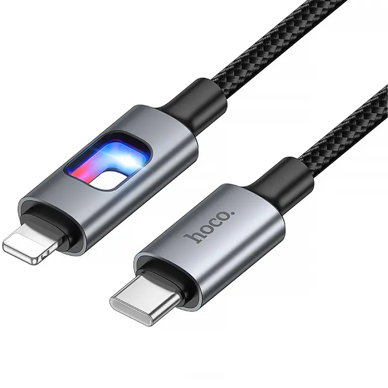 Дата кабель Hoco U144 New Type-C to Lightning 27W (1.2m), Black 2, купити оптом з доставкою