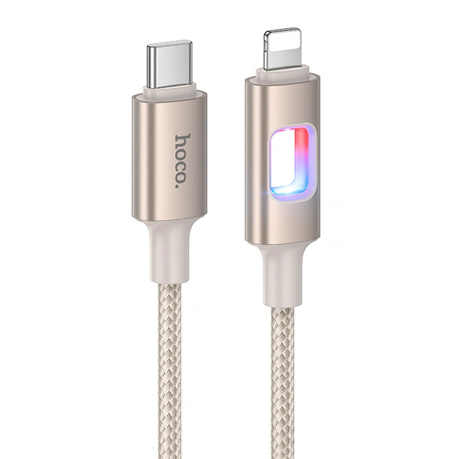 Дата кабель Hoco U144 New Type-C to Lightning 27W (1.2m), Gold, купити оптом з доставкою
