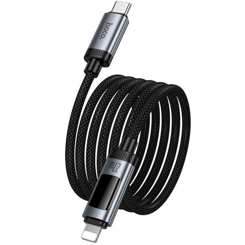 Дата кабель Hoco U148 Lord with display Type-C to Lightning 27W (1.2m) на малюнкі №3