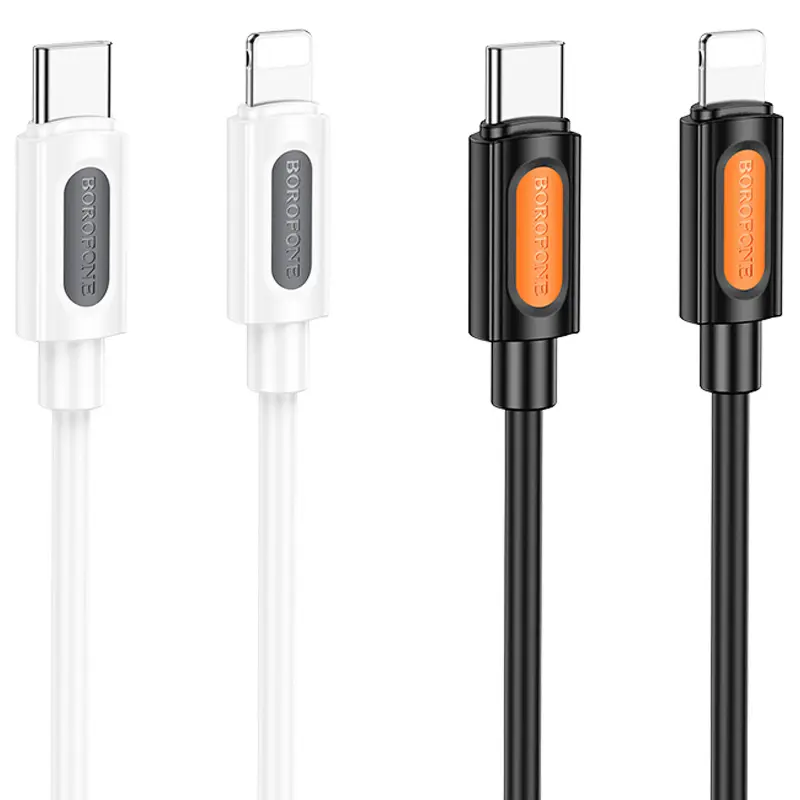 Дата кабель Borofone BX114 Structure Type-C to Lightning 27W (1m), купить оптом с доставкой