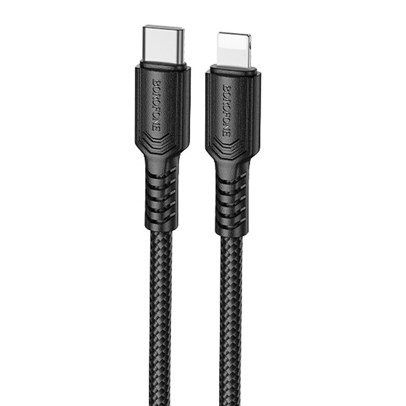 Дата кабель Borofone BX116 Certain Type-C to Lightning 27W (1m) на малюнкі №1