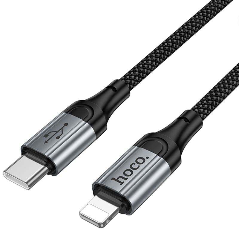 Дата кабель Hoco X121 Nuevo Type-C to Lightning 27W (1.5m), Black 4, купить оптом с доставкой
