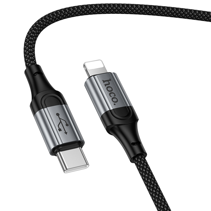Дата кабель Hoco X121 Nuevo Type-C to Lightning 27W (1.5m), Black 5, купить оптом с доставкой