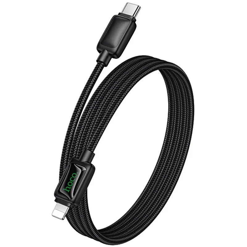Дата кабель Hoco U146 Mundo Type-C to Lightning 30W (1.2m), Black 5, купити оптом з доставкою