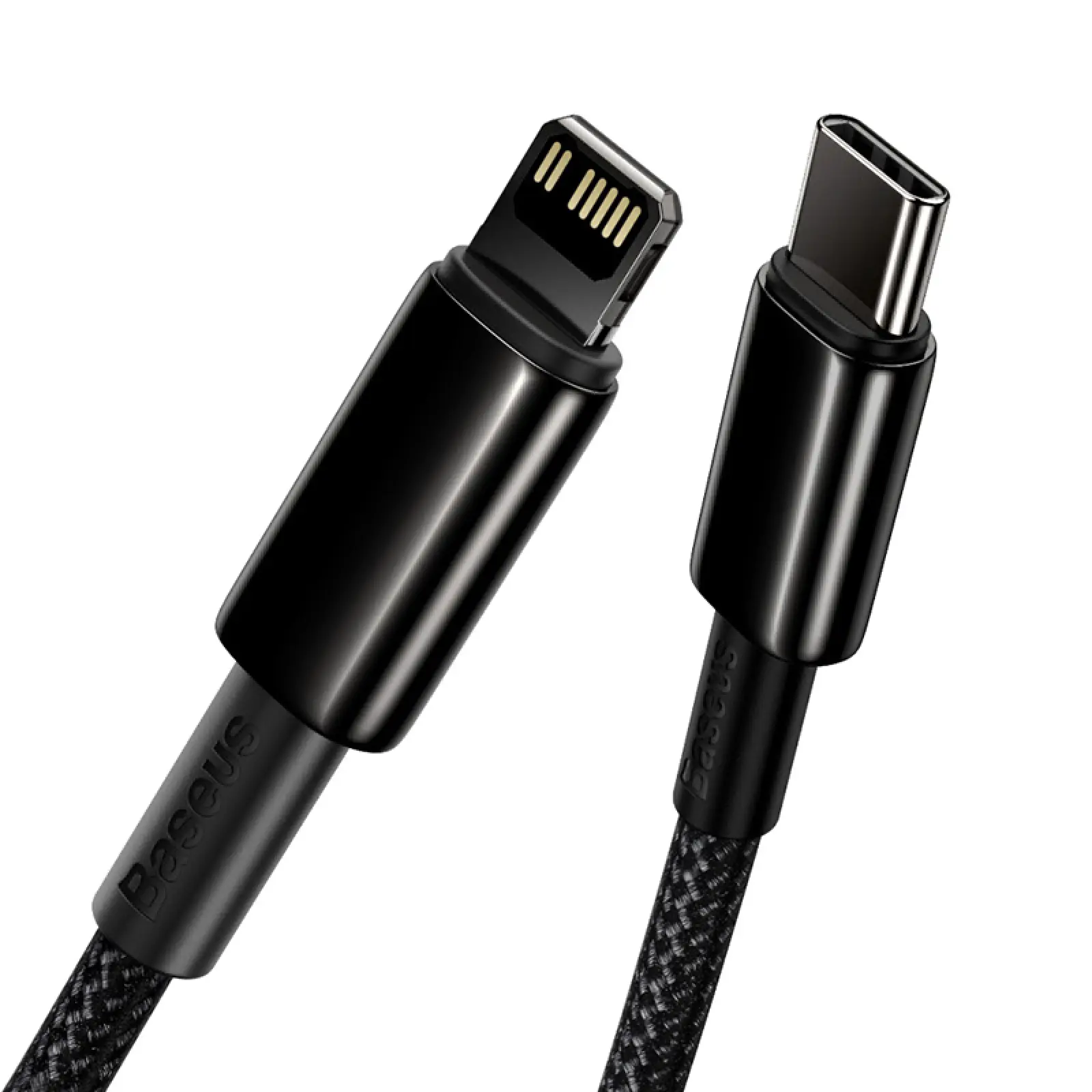 Дата кабель Baseus Tungsten Gold Type-C to Lightning PD 20W (2m) (CATLWJ), Черный 1, купить оптом с доставкой