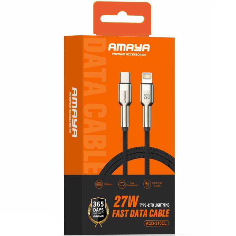 Дата кабель Amaya 310CL Type-C to Lightning 27W (1m) на малюнкі №2