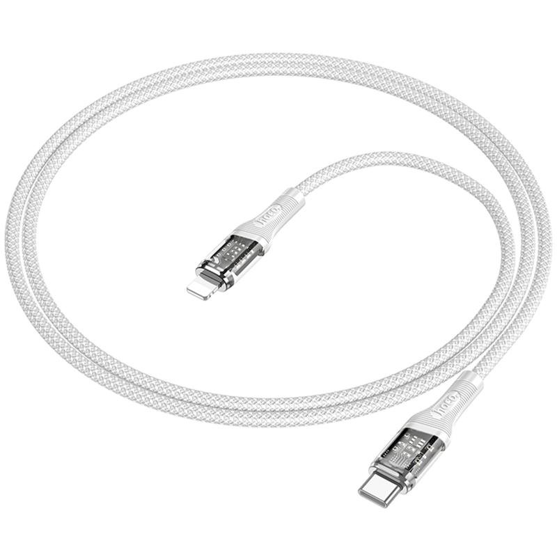 Дата кабель Hoco U111 Discovery Edition Type-C to Lightning 27W (1.2m) на картинке №3