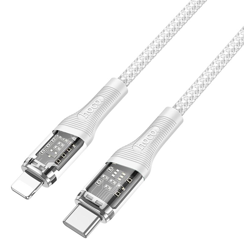 Дата кабель Hoco U111 Discovery Edition Type-C to Lightning 27W (1.2m) на картинке №4