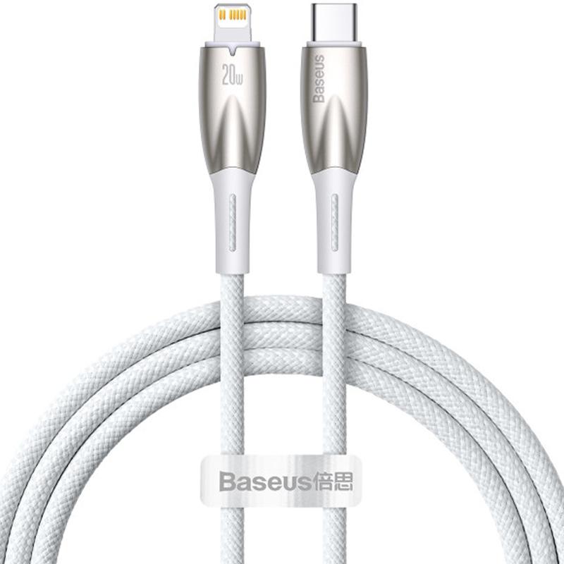 Дата кабель Baseus Glimmer Series Fast Charging Data Cable Type-C to Lightning 20W 1m (CADH000001) на картинке №1
