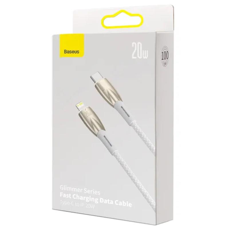 Дата кабель Baseus Glimmer Series Fast Charging Data Cable Type-C to Lightning 20W 1m (CADH000001) на картинке №5