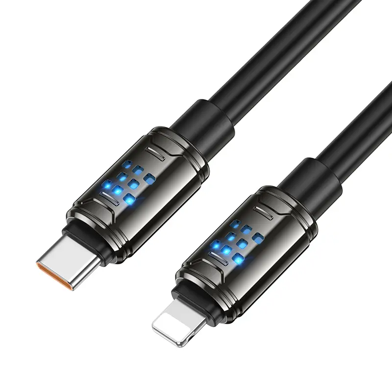 Дата кабель Hoco U143 Joy Type-C to Lightning 27W (1.2m), Black 2, купити оптом з доставкою