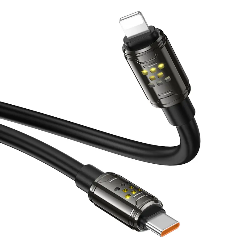 Дата кабель Hoco U143 Joy Type-C to Lightning 27W (1.2m), Black 3, купити оптом з доставкою