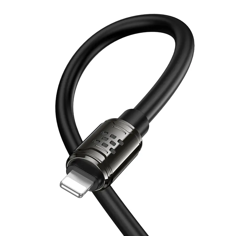 Дата кабель Hoco U143 Joy Type-C to Lightning 27W (1.2m), Black 6, купити оптом з доставкою