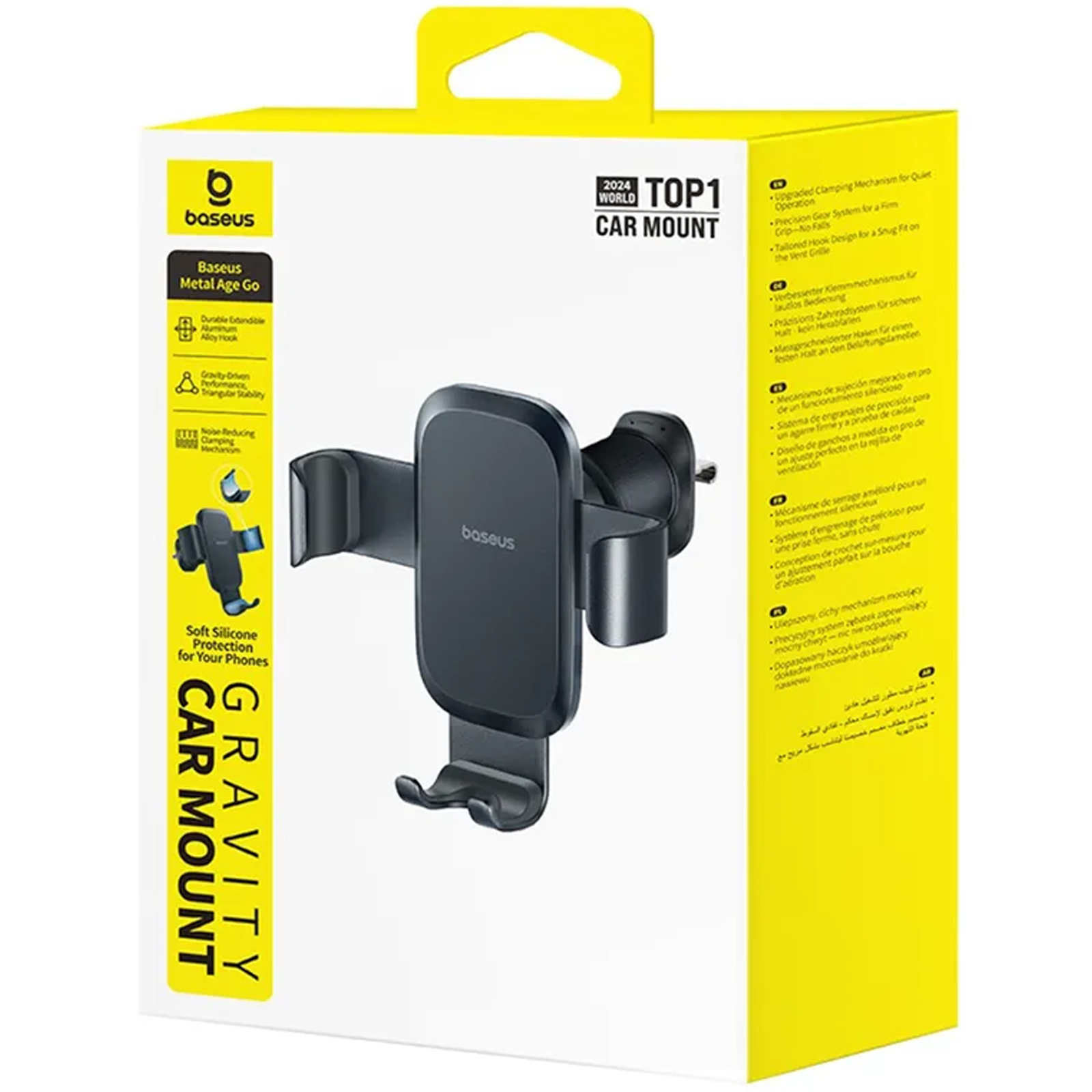 Автотримач Baseus Metal Age Go Gravity Car Mount (C4047870), Cluster Black 2, купити оптом з доставкою