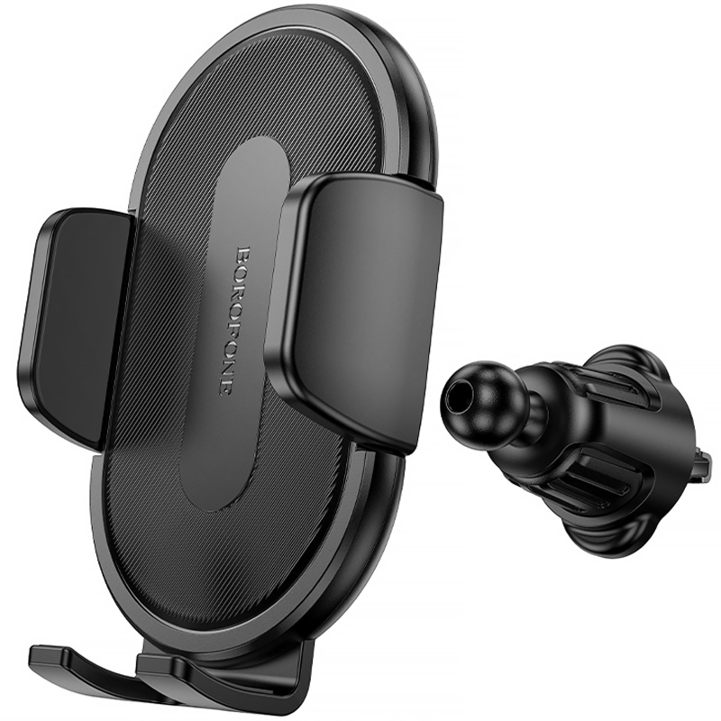 Уценка Автодержатель Borofone BH133 Rio push-type (air outlet), Поврежденная упаковка / Black 3, купить оптом с доставкой