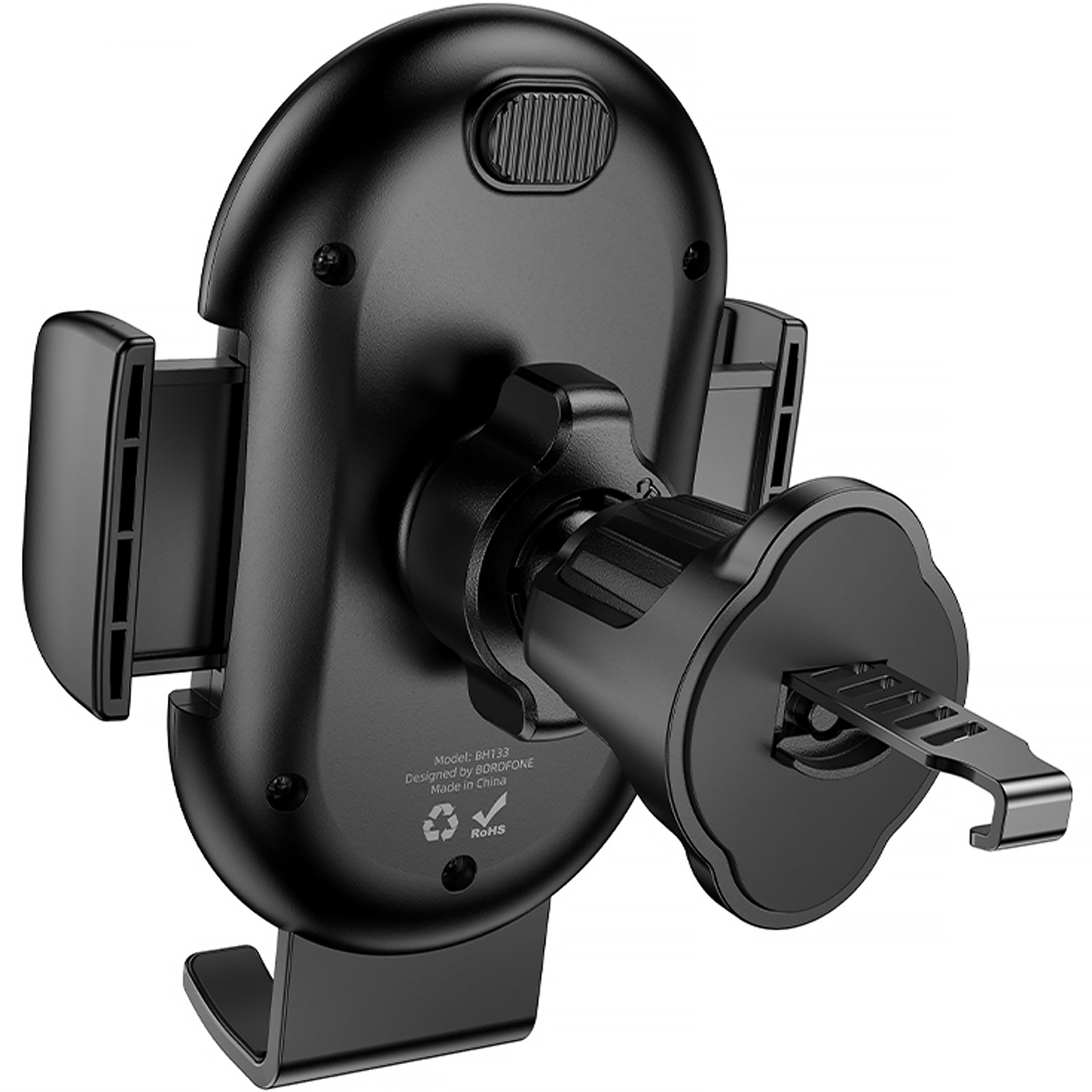 Уценка Автодержатель Borofone BH133 Rio push-type (air outlet), Поврежденная упаковка / Black 4, купить оптом с доставкой